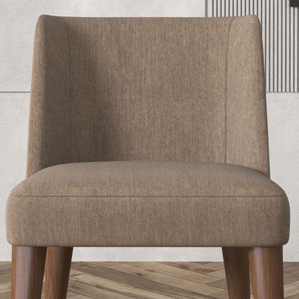 Silla Parsons de comedor contemporánea, silla sin brazos con patas de madera para cocina