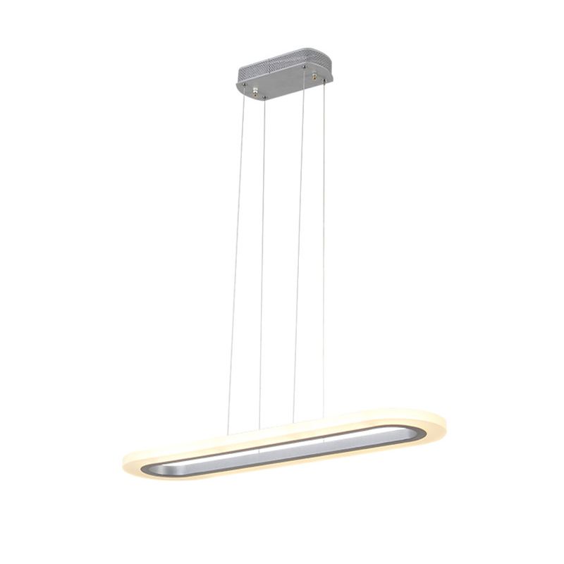 Nouveau éclairage de lustre linéaire en aluminium blanc moderne pour le bureau