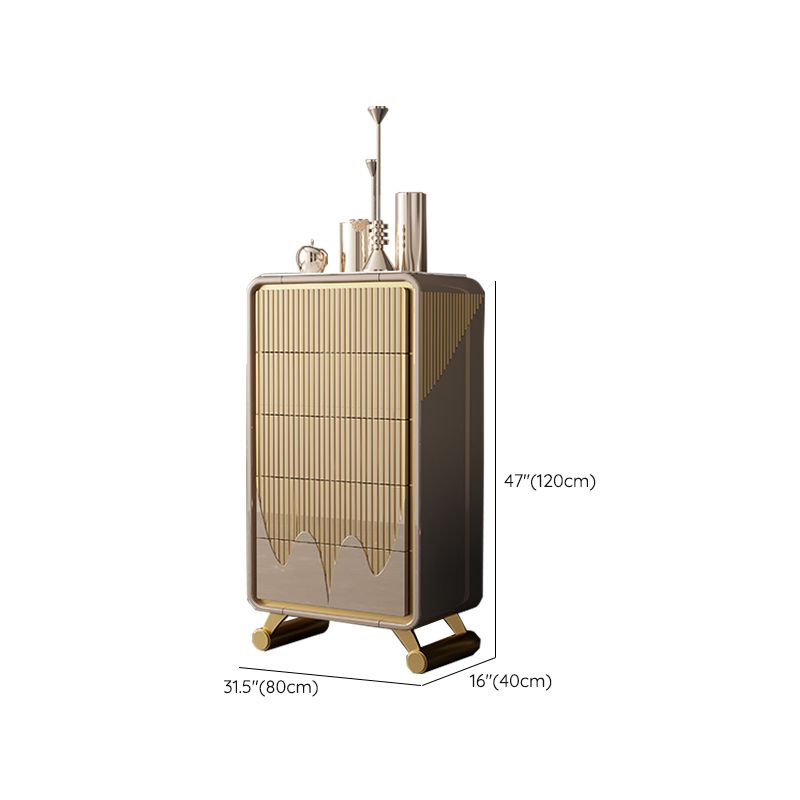 15.6-inch W Classic Glam Storage Chest Stone Storage Chest Dresser