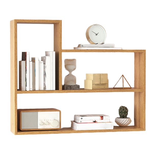 Modern Wooden Bookcase, Geometric Bookshelf for Any Room, 25.5" H X 8" W