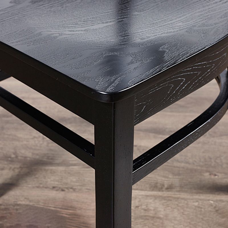 Industrial Armless Dining Chairs Solid Wood Dining Side Chair