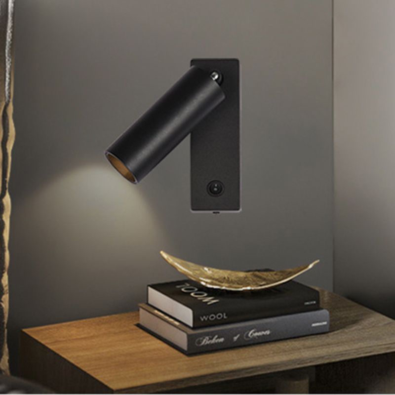 Moderna lampada da parete a parete in alluminio a 1 luce Sfonce a parete regolabile per camera da letto