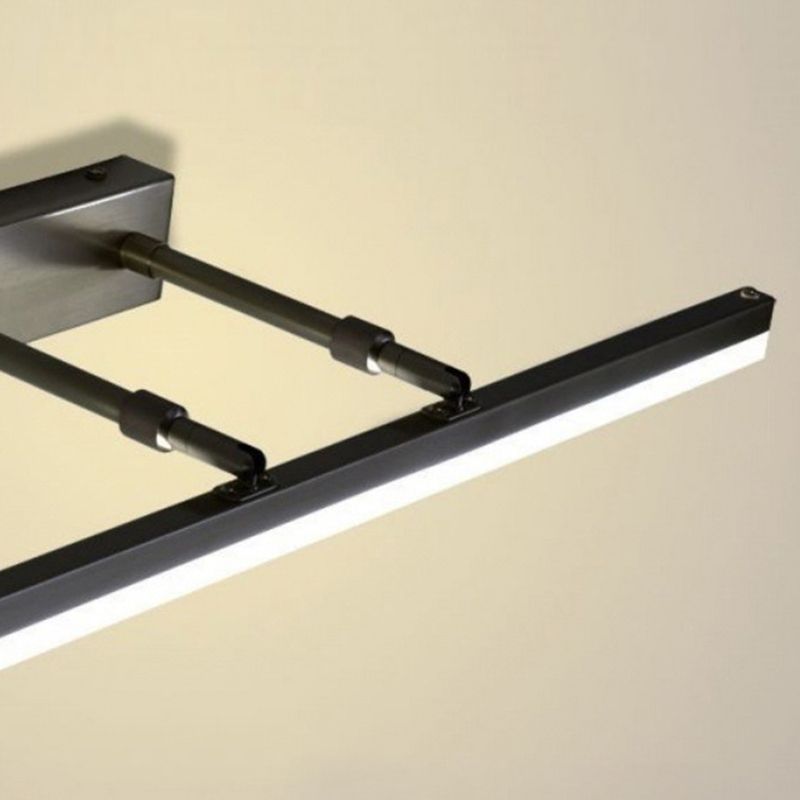 Modern Style Linear Wall Mounted Lamps Metal 1 Light LED Mirror Lights
