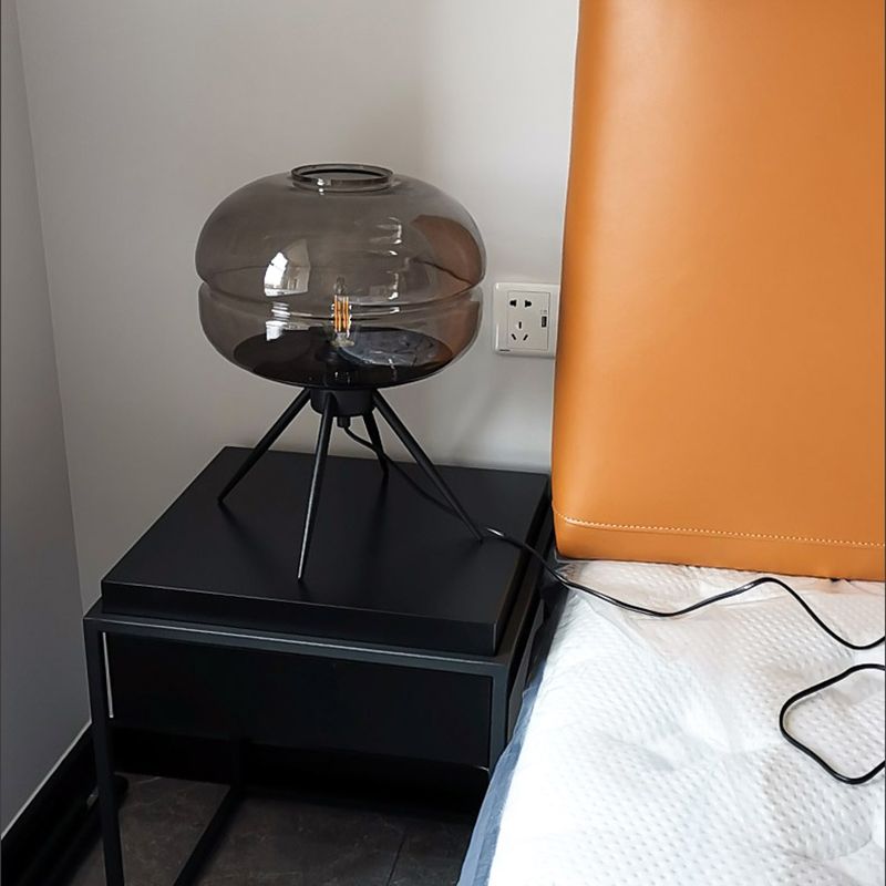 Modern Style Table Lamps with Glass Shade for Drawing Room Kid's Bedroom