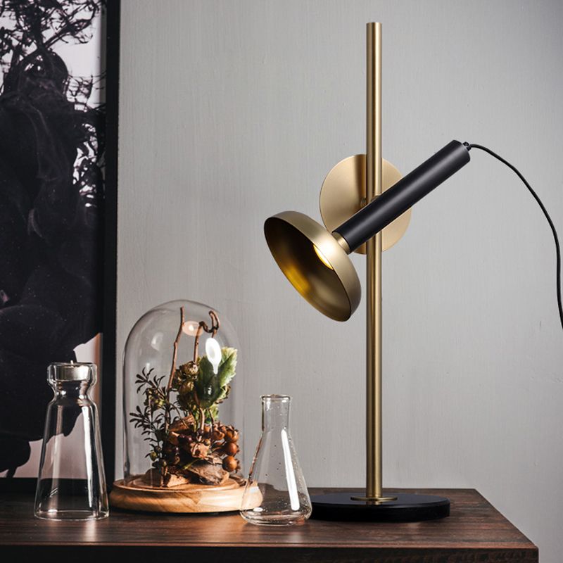 Modernisme LED-taakverlichting Messing zaklamp Leesboeklamp met metalen kap