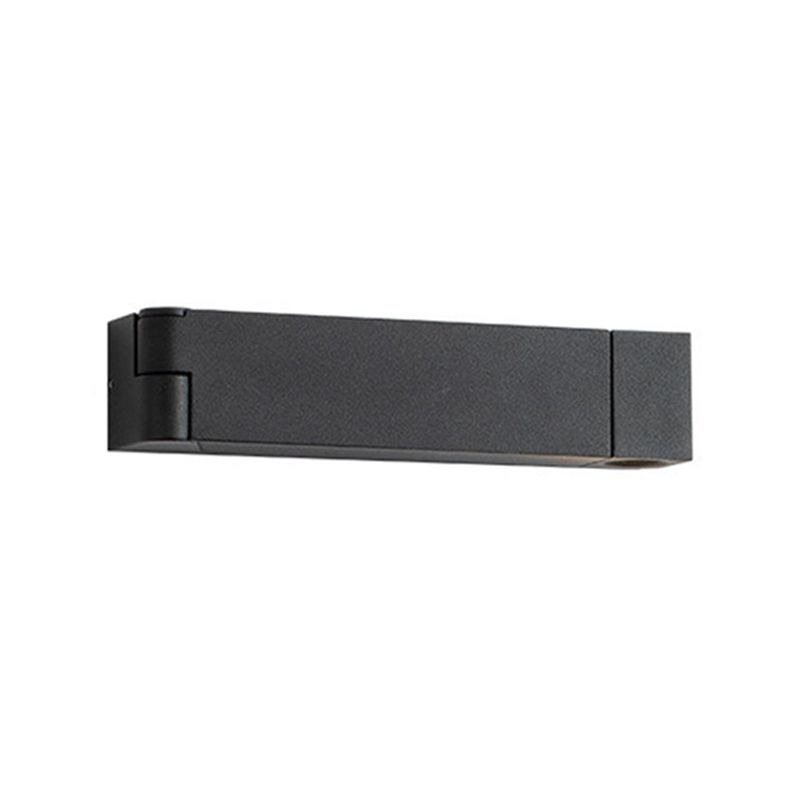 1 Light Square Flush Mount Wall Sconce Contemporary Metal Wall Light Sconces