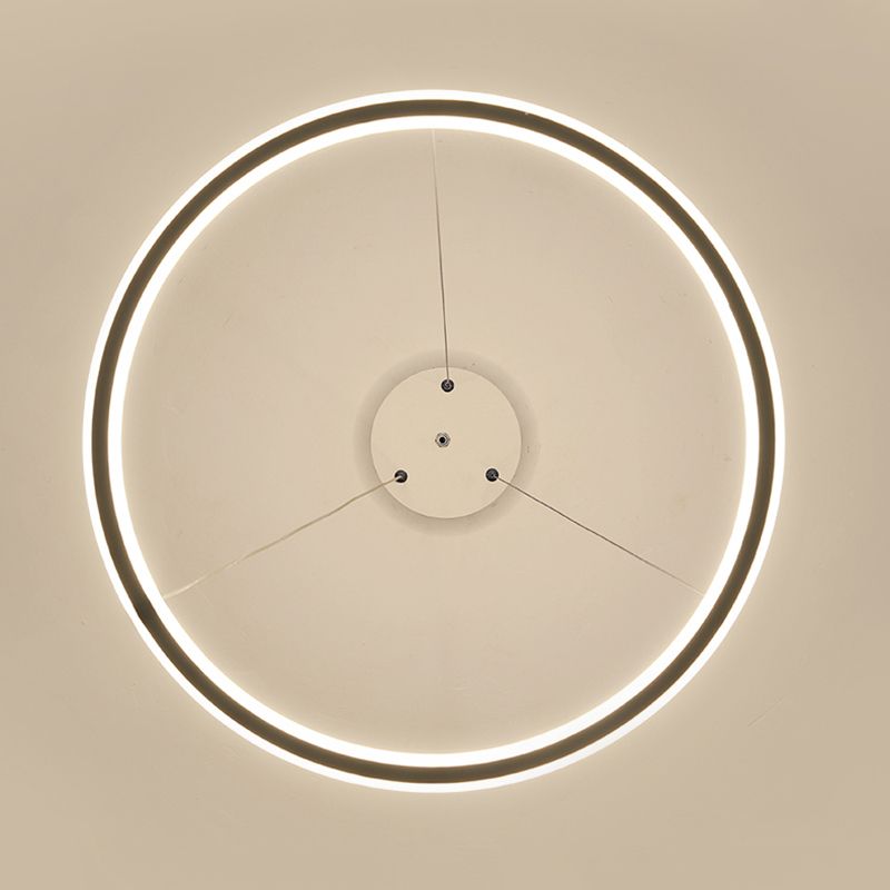 Circle Chandelier Pendant Light Modern Chandeliers For Dining Room Acrylic