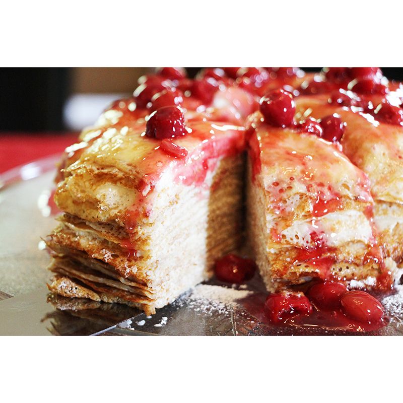 Cake Dessert Mural Wallpaper Moisture Resistant for Cake Shop, Personalized Size Available