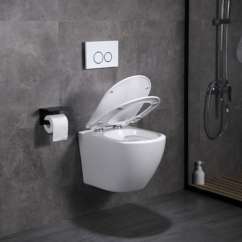 Modern Wall Hung Toilet Bowl One-Piece Urine Toilet with Seat for Washroom