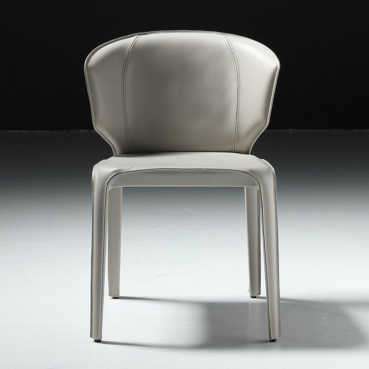 Faux Leather Upholstered Side Chair Indoor Dining Side Chair for Dining Room