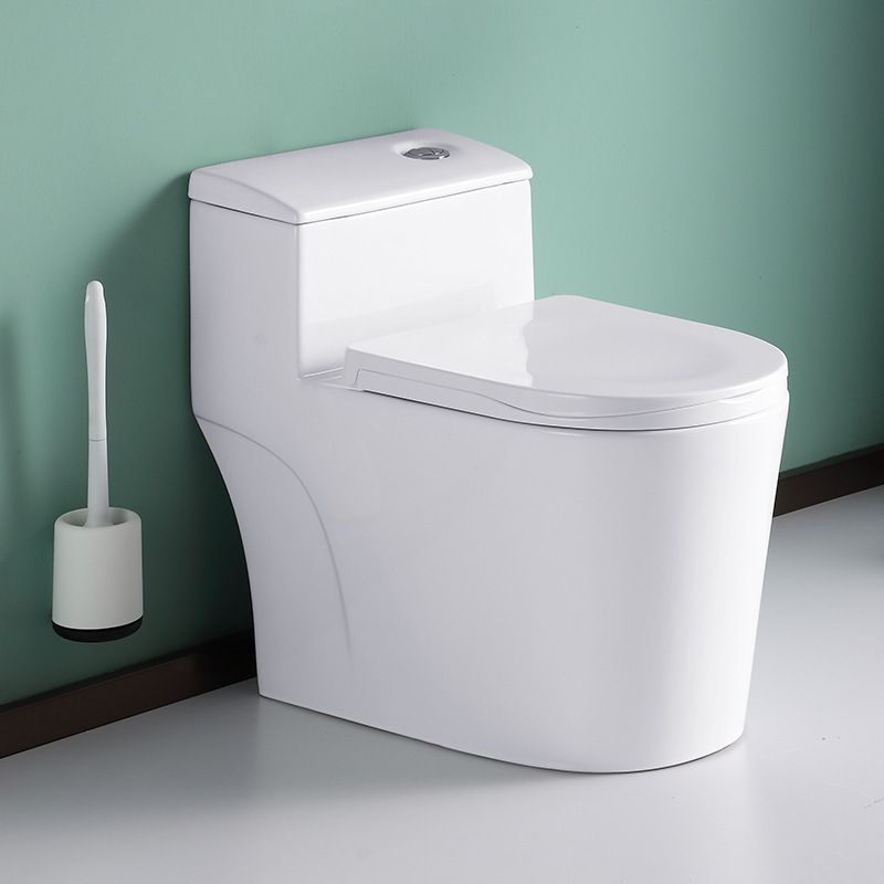 Contemporary All-In-One Toilet White Toilet Bowl with Toilet Seat