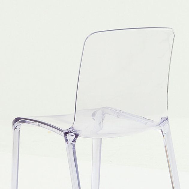 Juego de sillas de plástico de estilo escandinavo, sillas de comedor de cocina con respaldo sólido