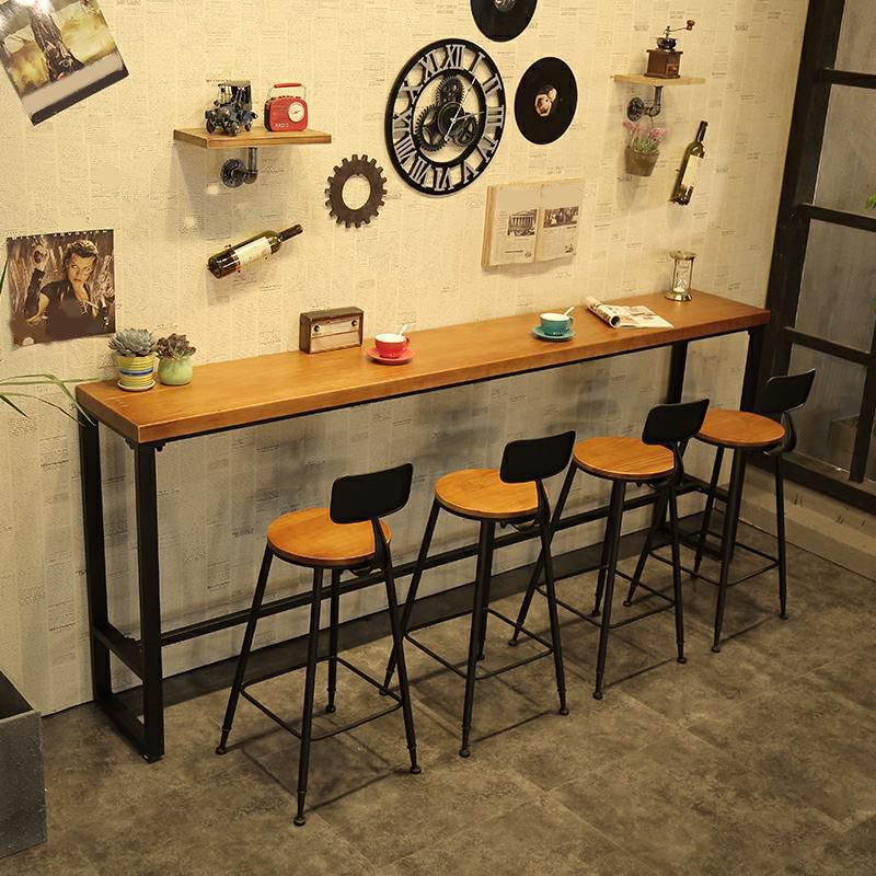 1/4/5/9 Pieces Bar Pub Table Set Industrial Bar Stool and Table Set