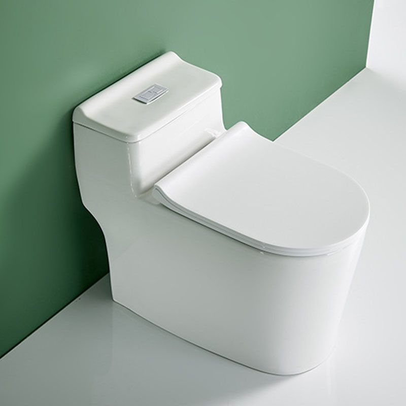 All-In-One Elongated Toilet Dual Flush Siphon Jet Water Saving Toilet with Toilet Seat