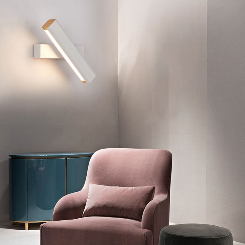 Metal Square Shape Wall Light Modern Style 1 Light Wall Mounted Light Fixture