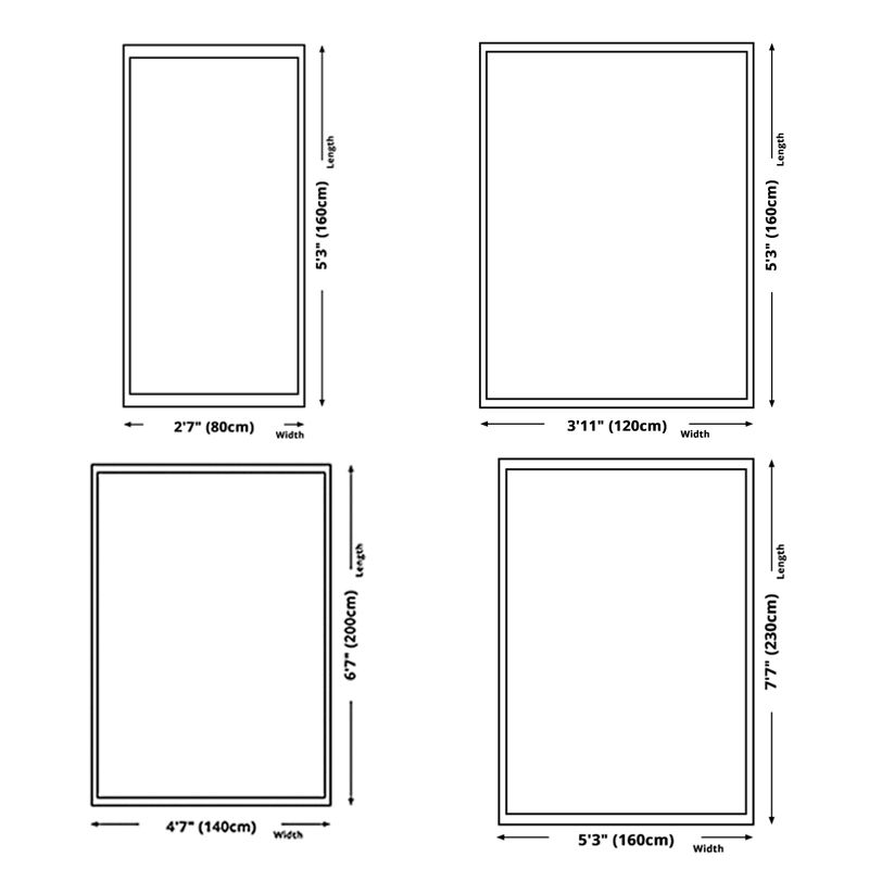 Grey Modern Area Rug Geometric Pattern Polyester Area Carpet Non-Slip Wahable Rug for Home Decor