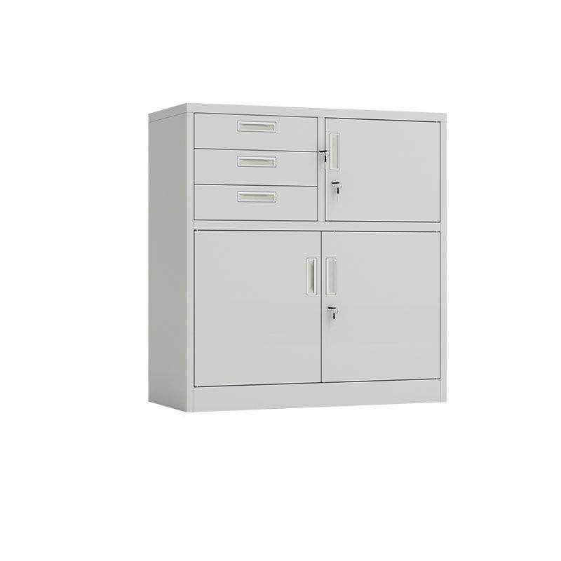 Basic Metal File Cabinet Solid Color Storage Shelve Locking File Cabinet for Office