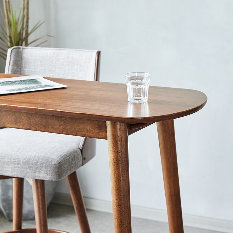 Industrial 40.7"H Bar Table Natural Wood Specialty Top Bistro Table for Living Room