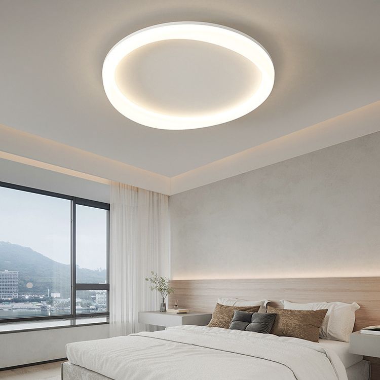 Modern Ceiling Light White LED Flush Mount Lighting for Bedroom