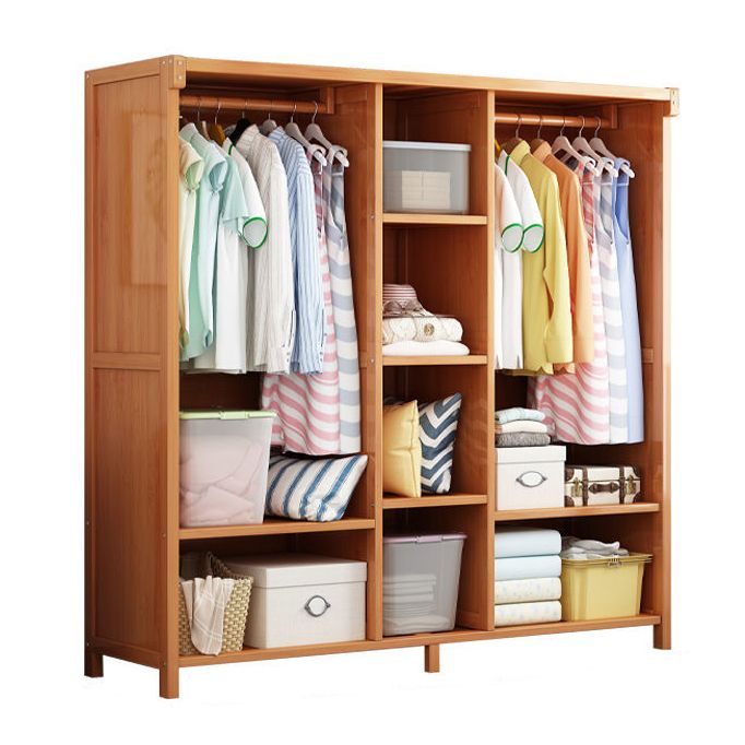 Rectangular Wardrobe Cabinet Modern Style Home Wooden Wardrobe Closet