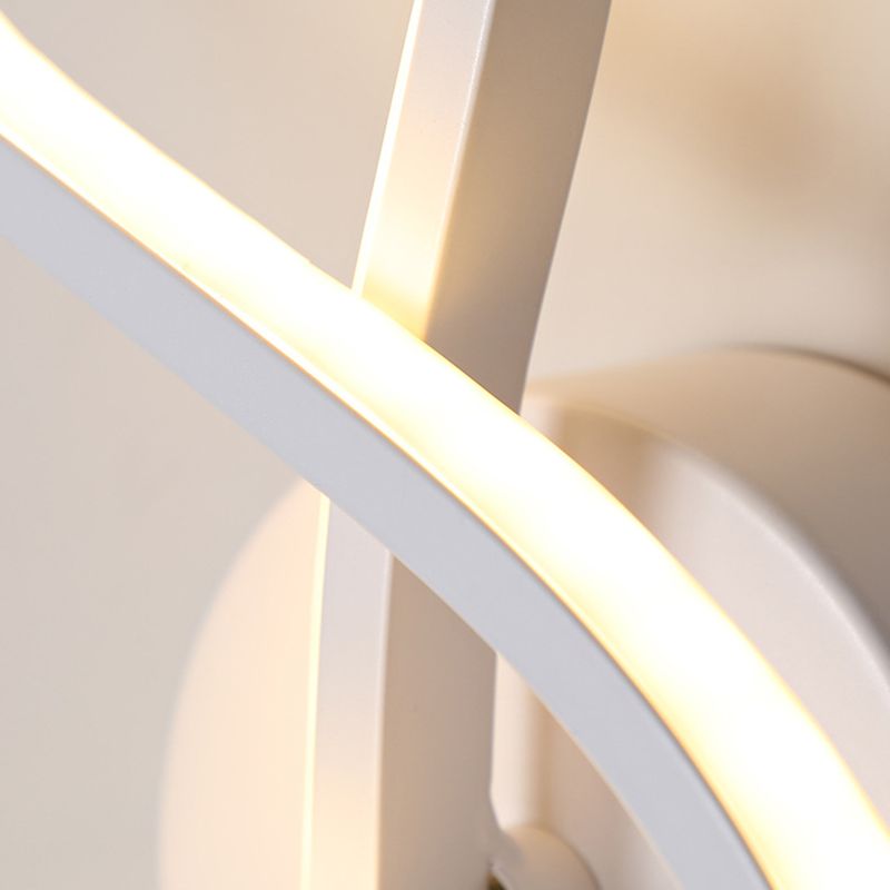 White Linear LED Wall Light in Modern Concise Style Aluminium Wall Lamp with Silicone Shade