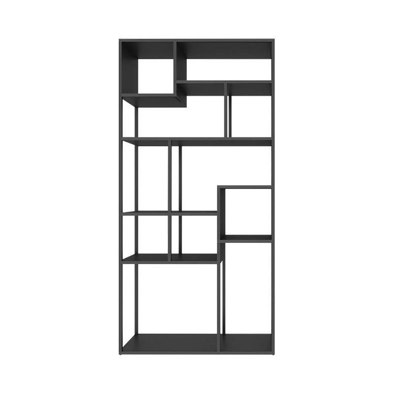 9.84"W Bookshelf Industrial Style Open Back Bookcase for Study Room Home Office