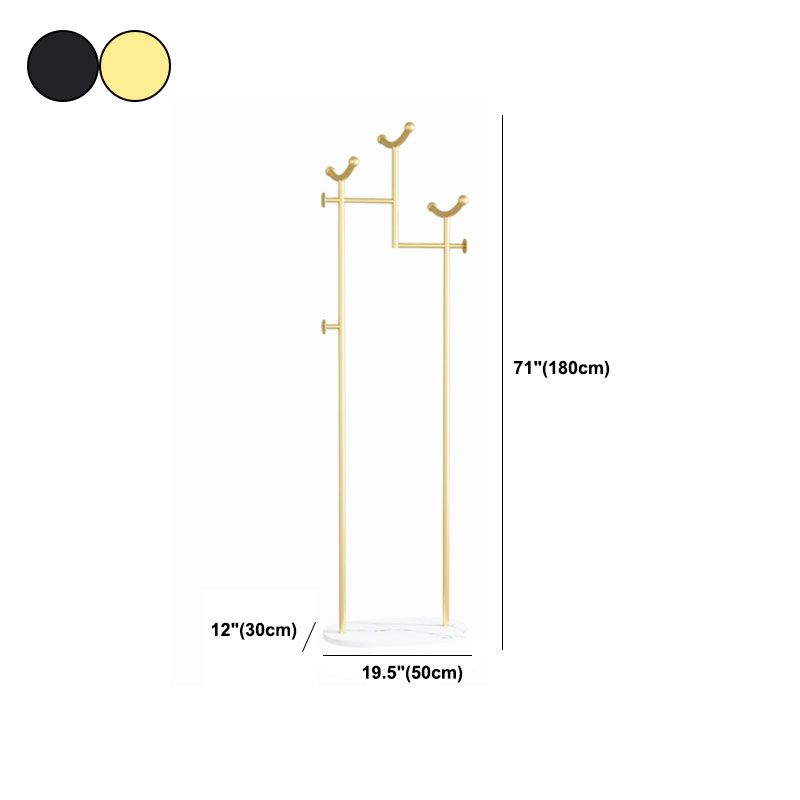 Gorgeous Metal Coat Rack Basket Storage Coat Rack with Coat Hooks