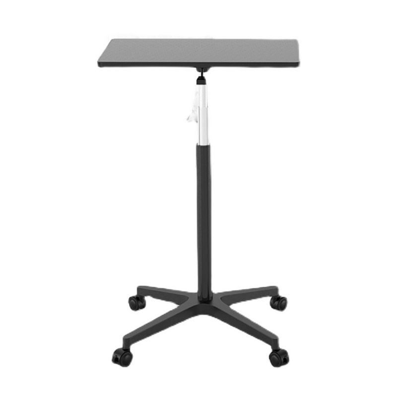 Rectangular Standing Desk Manufactured Wood Adjustable Desk with Caster Wheels