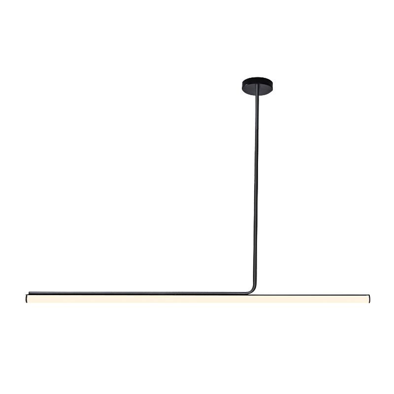 Modern Strip Chandelier Lighting Metal LED Dining Room Island Chandelier