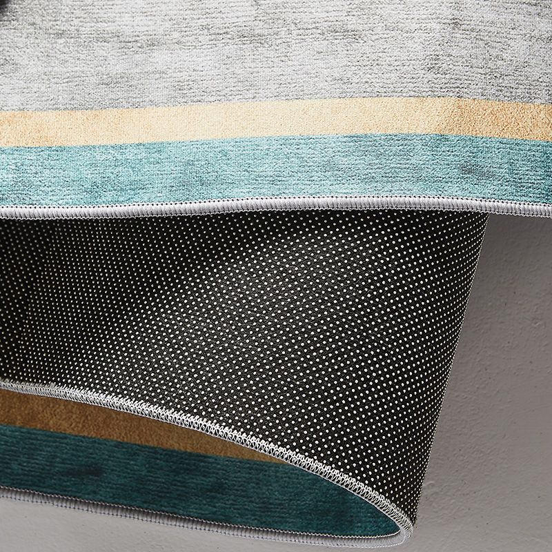Contemporary Rug Abstract Pattern Creative Area Rug Polyester Anti-Slip Rug for Home Decor