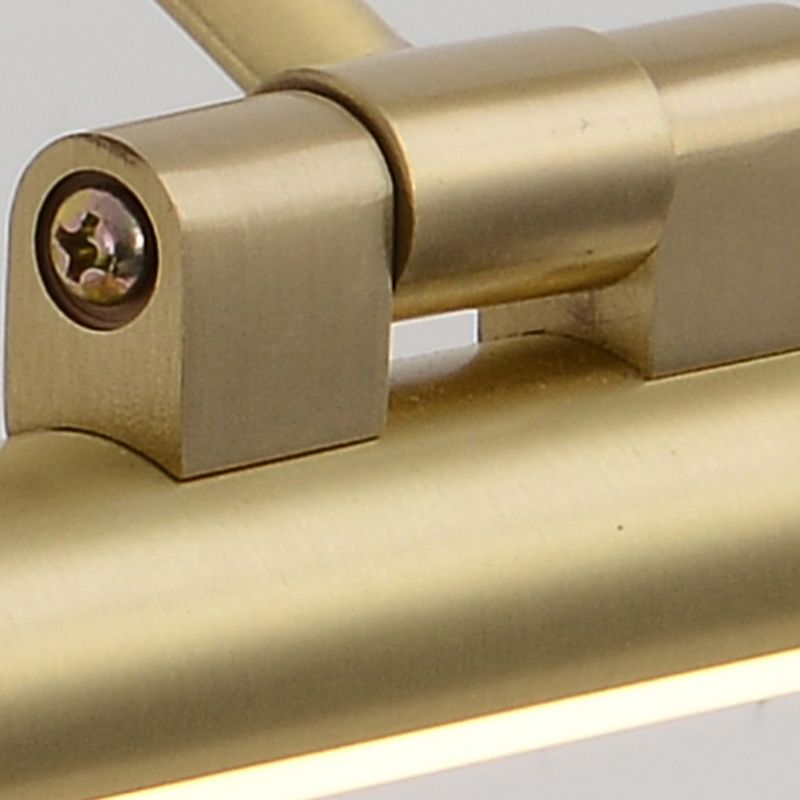 LED Copper Mirror Front Light Modern Vanity Light with Acrylic Shade for Bathroom