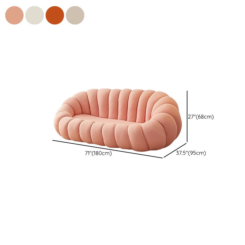 Contemporary Sofa with Sloped Arms 26.77" High Standard Sofa