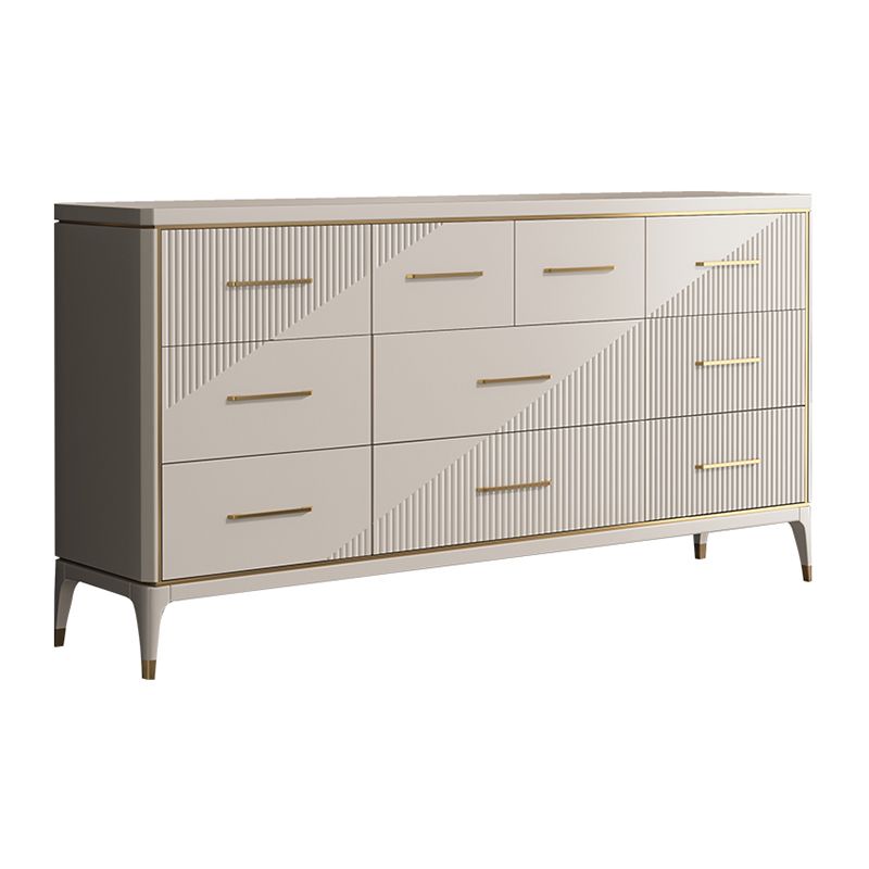 Classic Glam Double Dresser Birch Storage Chest with Drawers for Bedroom