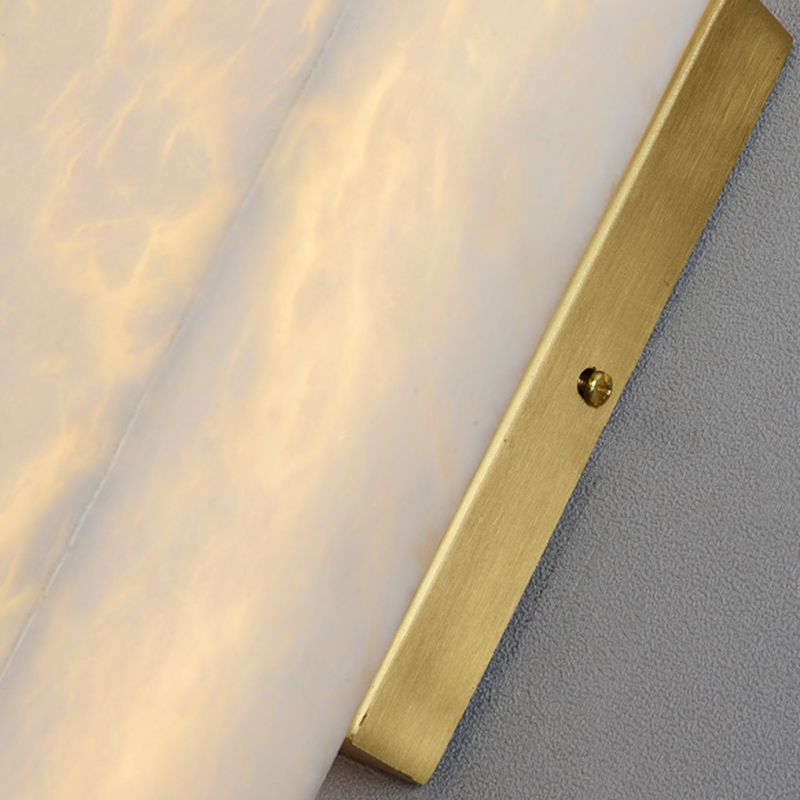 Contemporary Style Copper Wall Light Geometric Shape Wall Lamp for Living Room