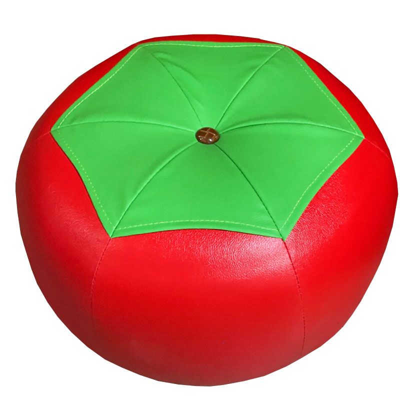 Leather Standard Stool Modern Style Simple Unique Shape Footstool