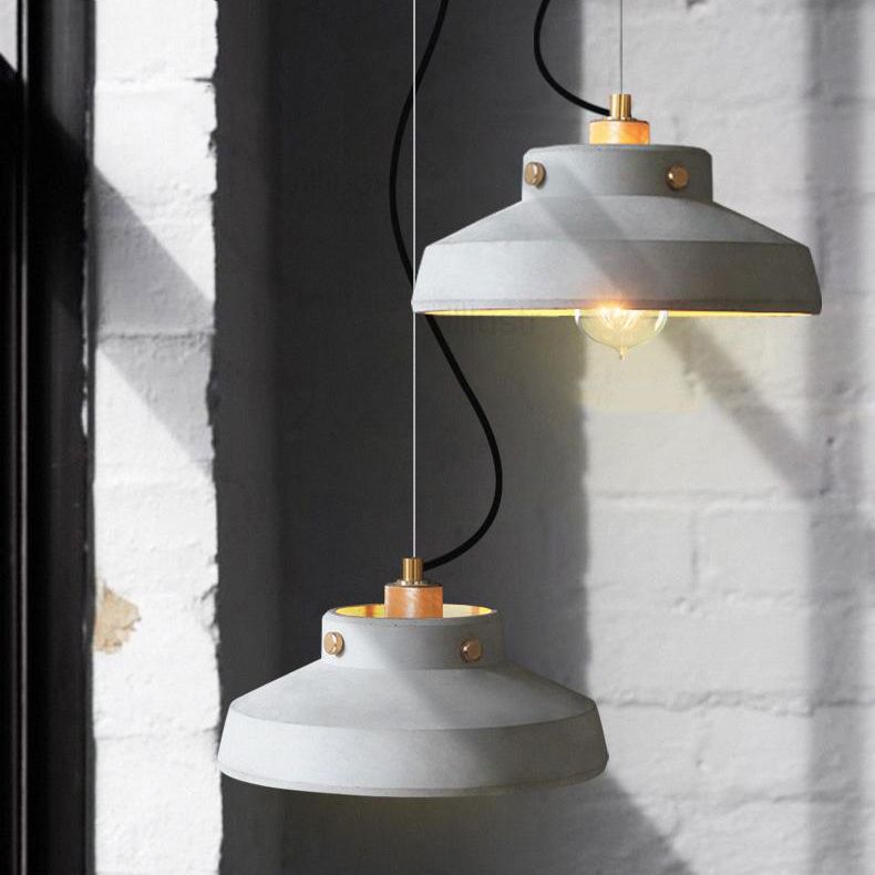 Lampe suspendue de style contemporain simple léger en ciment pour le salon Coffee Shop
