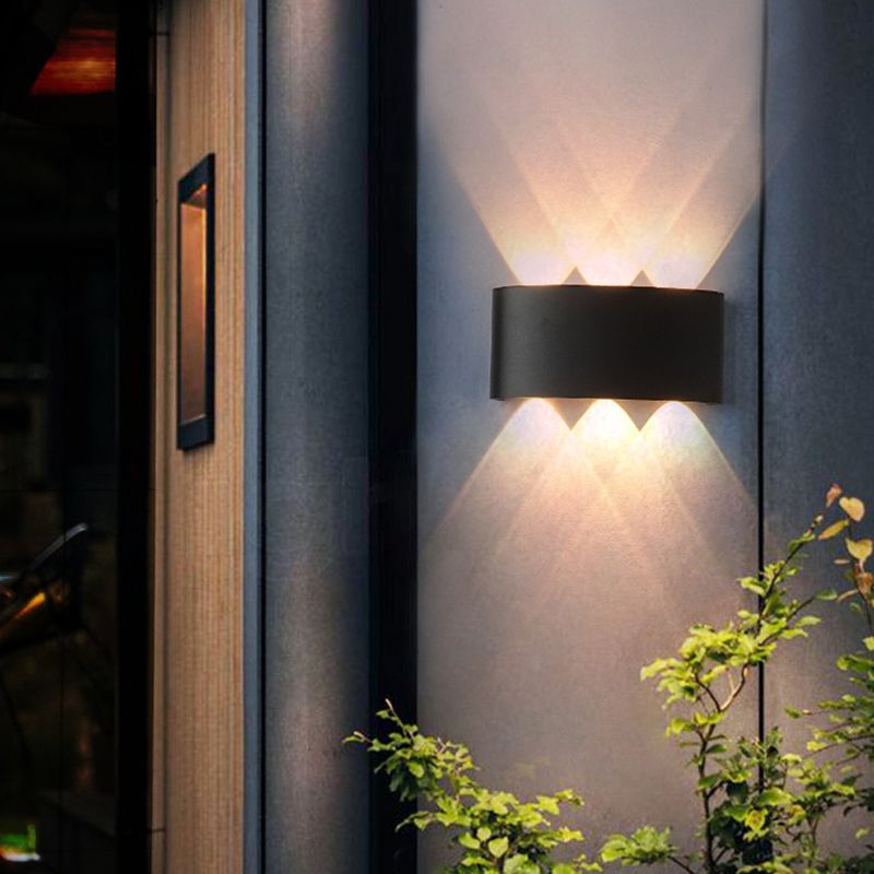 Multi Lights Geometric Wall Lighting Fixtures Modern Style Metal Wall Washer Sconce