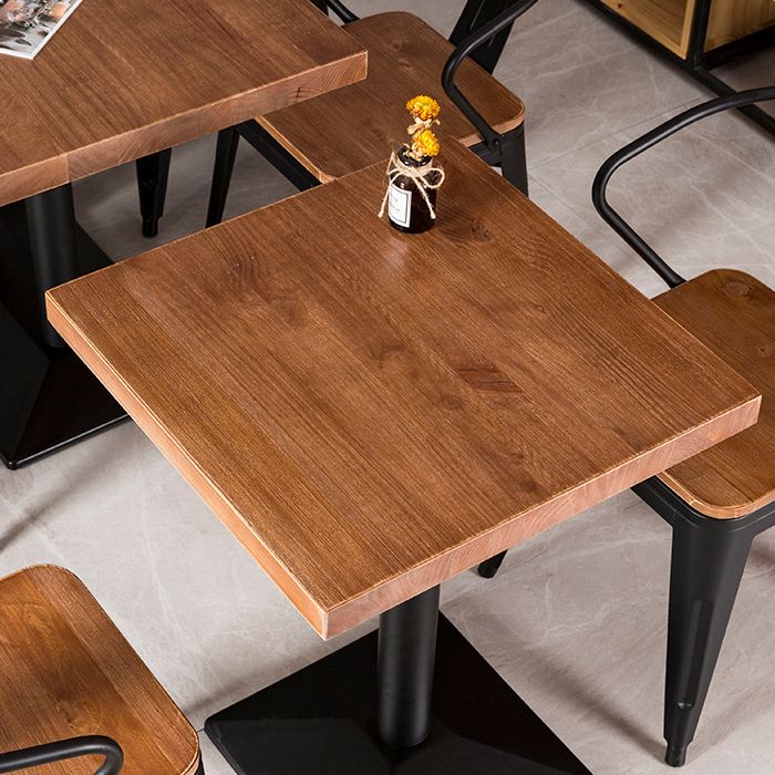 Modern Dinning Table with Brown Wood Dining Table for Kitchen