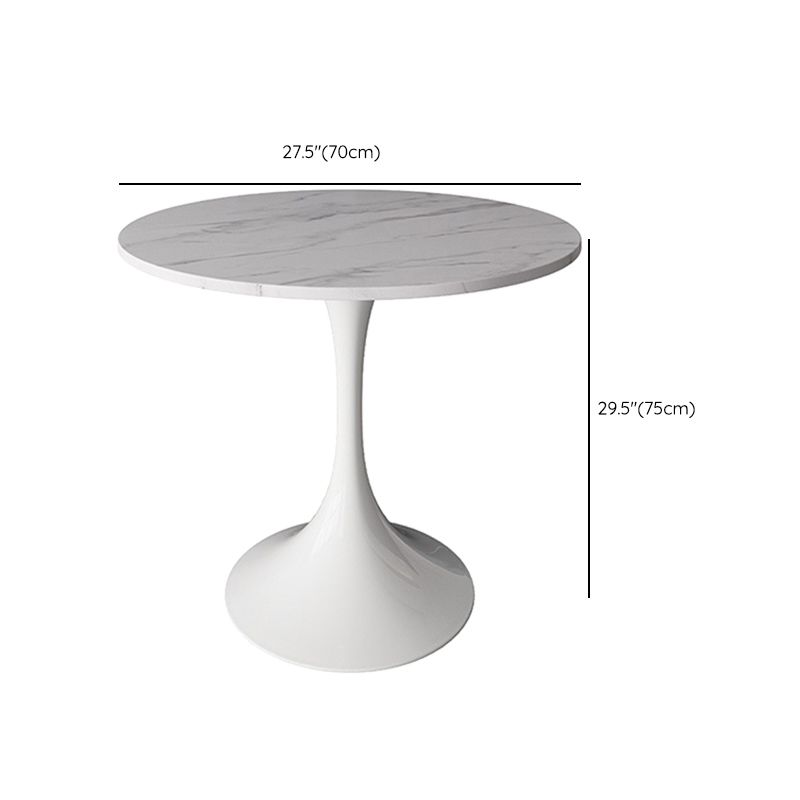 Modern 1/2/3/4/5 Pieces Dining Set Round Stone Dining Table for Kitchen