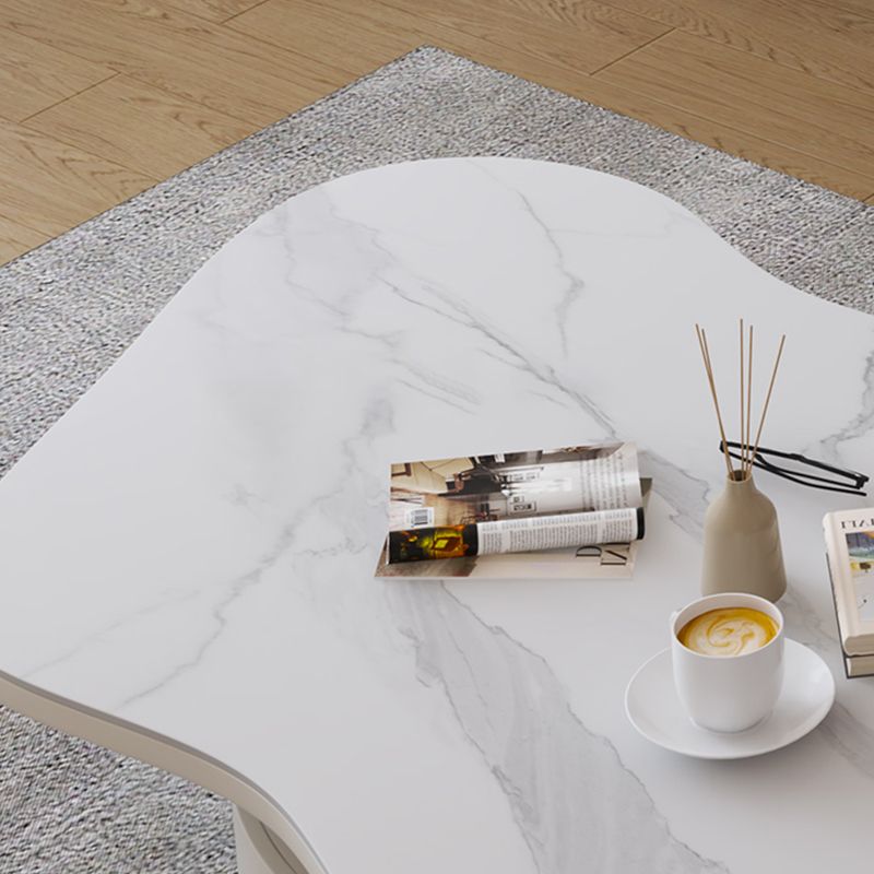 31" Wide Contemporary Coffee Table Pedestal Coffee Cocktail Table