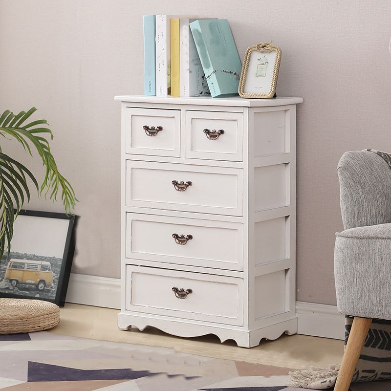 12" W Vertical Lingerie Chest Traditional Bedroom Storage Chest with Drawers