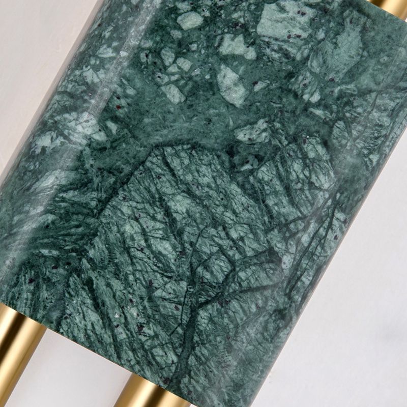 Modern Stone Wall Sconce Cylinder Shape Wall Light with Acrylic Shade for Living Room