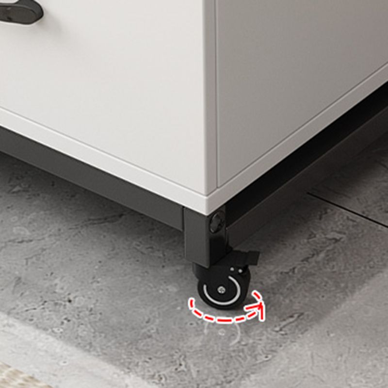 22.44" H Modern Rectangular End Table 1-Drawer Side Table with Shelves