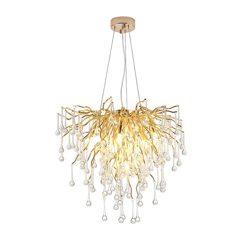 American Style Chandelier Crystal Multi Light Hanging Lights for Bedroom
