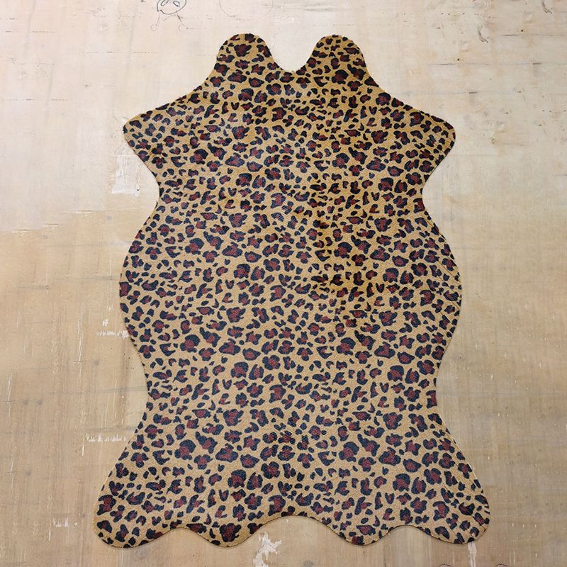 Vintage Area Rug Animals Print Carpet Washable Living Room Area Rug with Non-Slip Backing