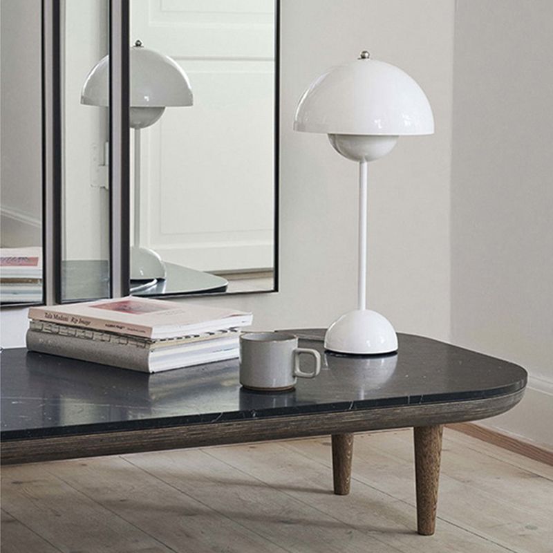Lampada da tavolo nordica moderna 1 leggero tavolo da tavolo a cupola per sala da studio