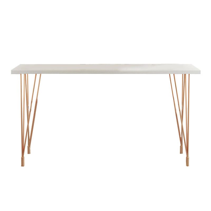 Glam Bar-height Table with Metal Base 41.3-inch Height Table Top Bar Table for Patio