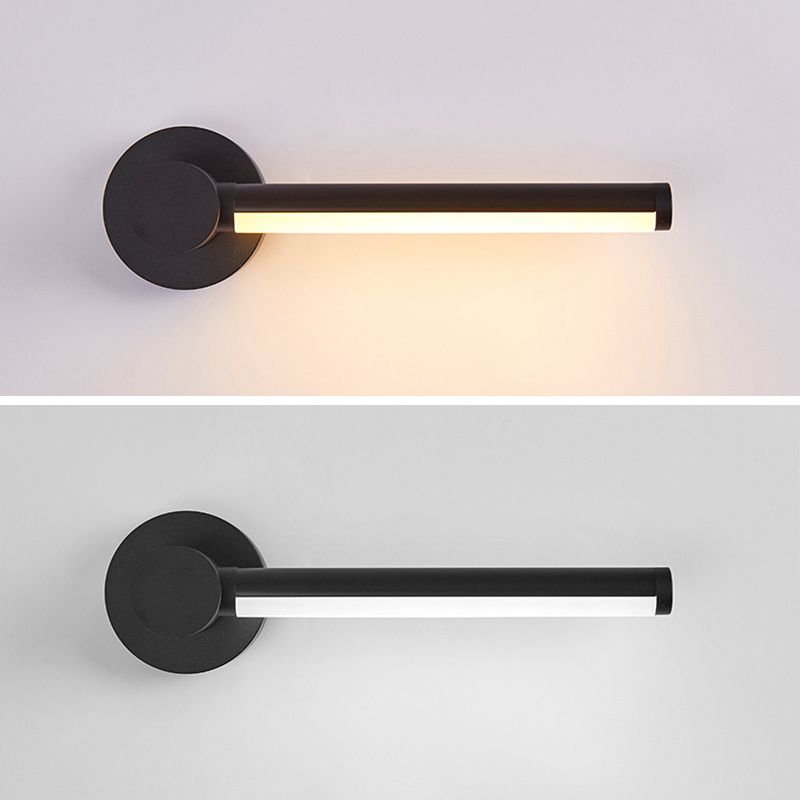 Modern Simple Aluminum Wall Light Strip Shape LED Rotatable Wall Lamp for Living Room