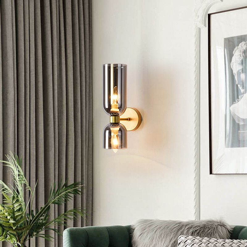 Moderne Stil schattierter Leuchten Leuchten Glas Schlafzimmer Wandbeleuchtung für Schlafzimmer