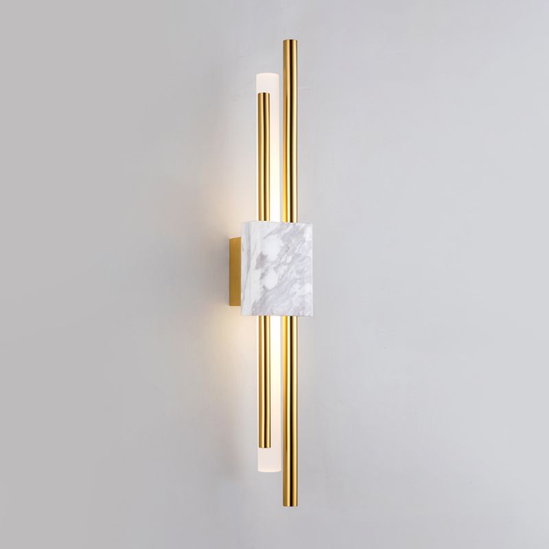 Metal Linear Shade Wall Sconce Modern Style 1 Light Wall Mount Light Fixture